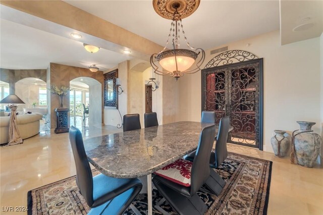 view of dining room