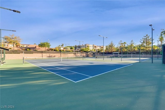 view of sport court featuring basketball court