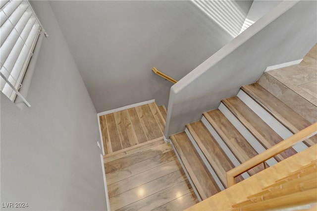 6953 Graceful Cloud, Henderson, NV 89011 - stairway featuring wood finished floors