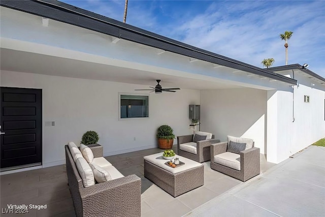 view of patio / terrace featuring outdoor lounge area