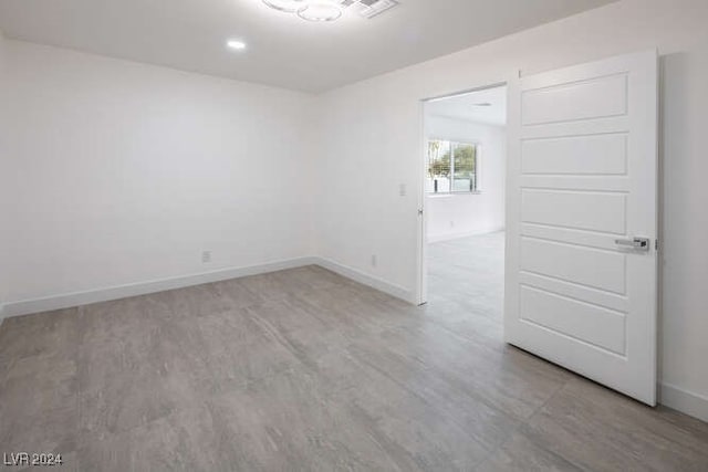 empty room featuring light hardwood / wood-style flooring