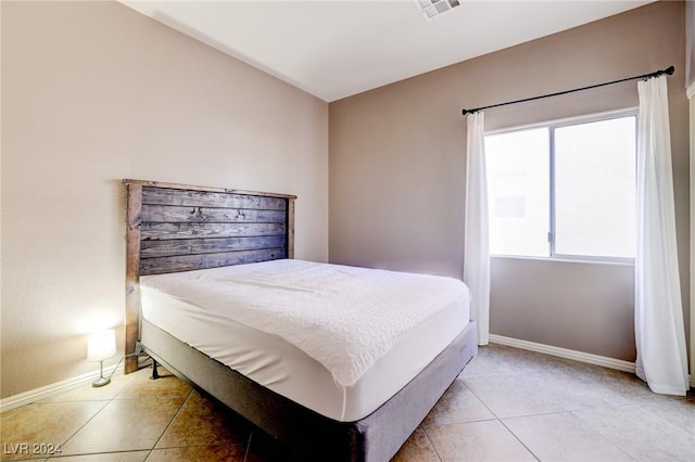 view of tiled bedroom