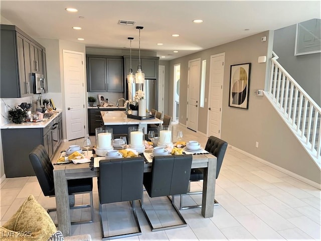 view of dining area