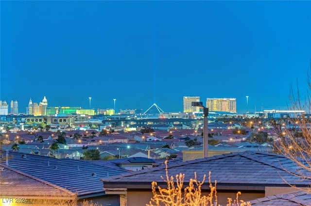 water view with a view of city lights