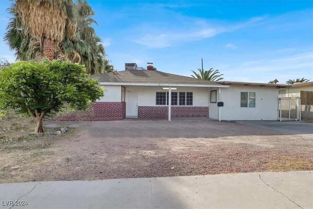 view of ranch-style house