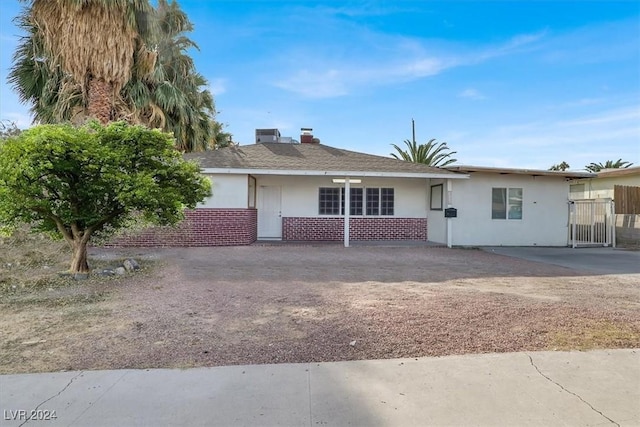 view of ranch-style house