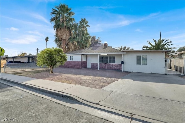 view of ranch-style house