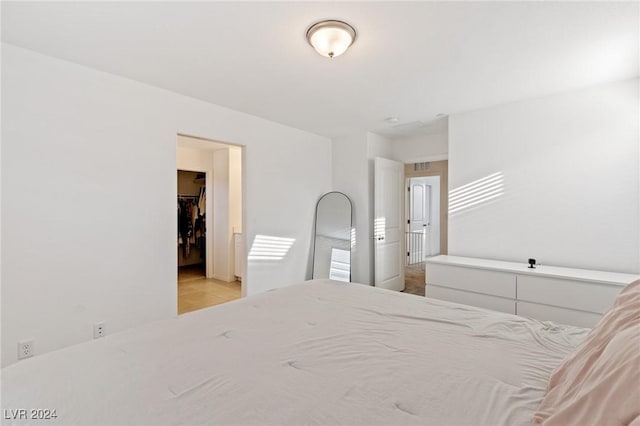 view of tiled bedroom