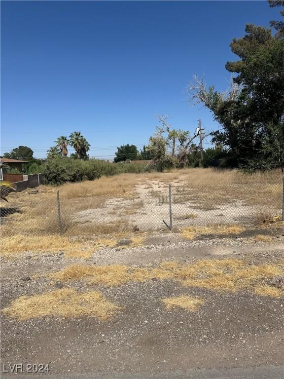 view of yard with a rural view