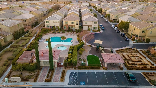 bird's eye view featuring a residential view