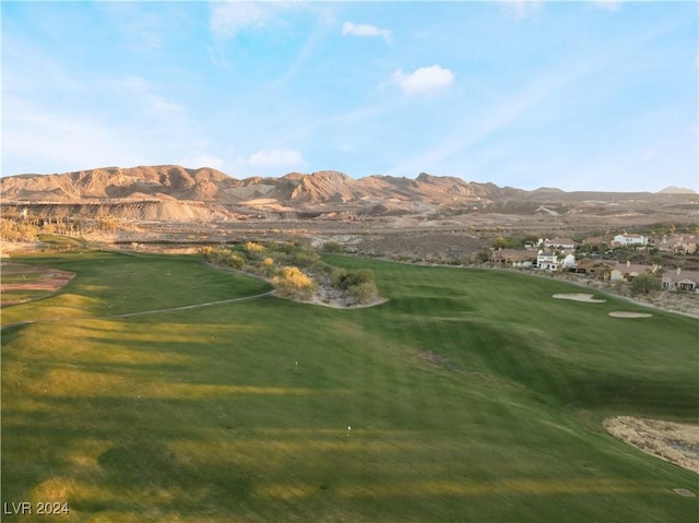 mountain view featuring golf course view