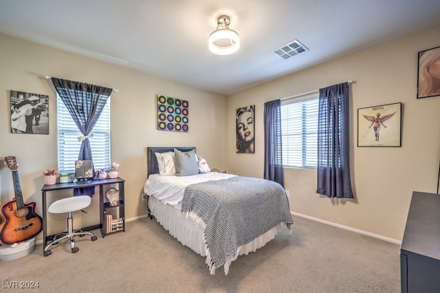 bedroom featuring carpet flooring