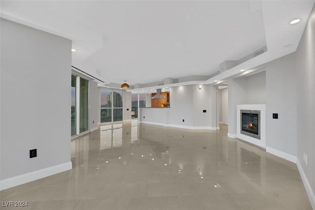 view of unfurnished living room