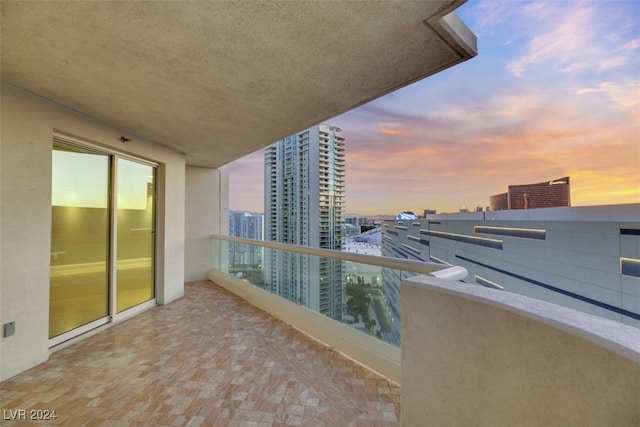 balcony with a city view