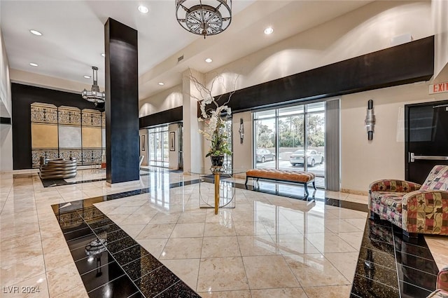 360 E Desert Inn Rd Unit 1402, Las Vegas, NV 89109 - building lobby with recessed lighting and a towering ceiling