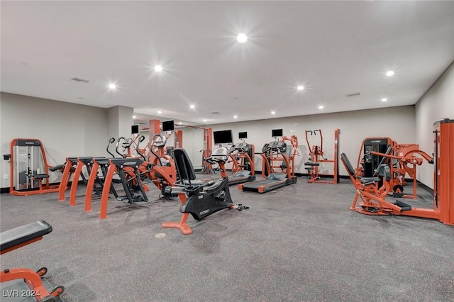 360 E Desert Inn Rd Unit 1402, Las Vegas, NV 89109 - workout area with recessed lighting