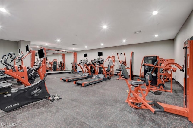 view of workout area