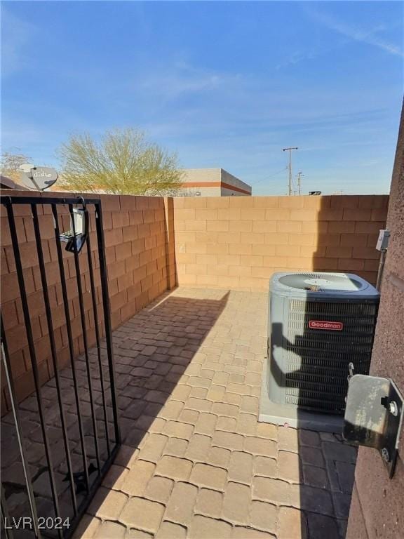 view of patio with cooling unit