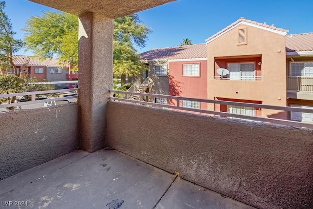 view of balcony