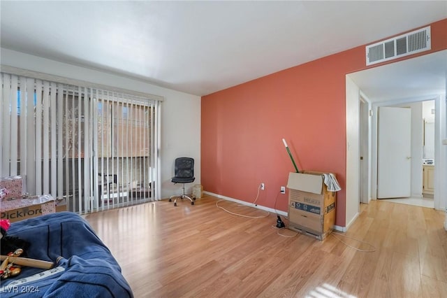 interior space featuring light hardwood / wood-style flooring