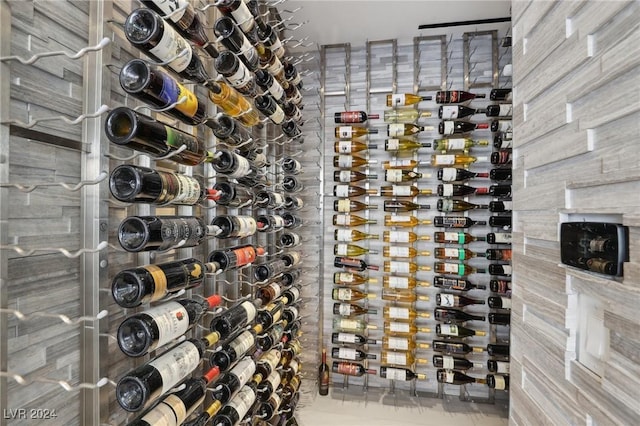 view of wine room