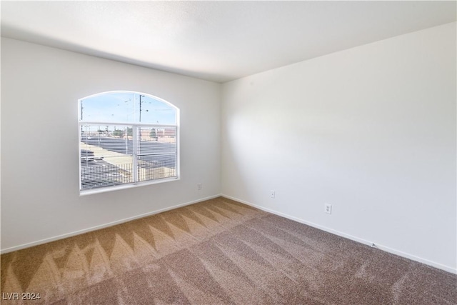 view of carpeted empty room