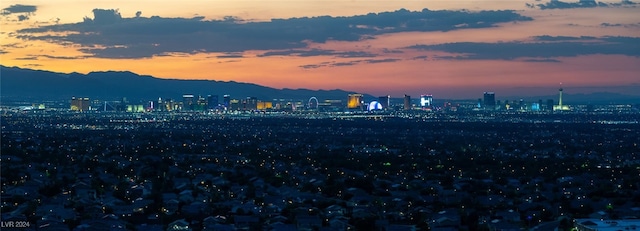 property's view of city featuring a mountain view