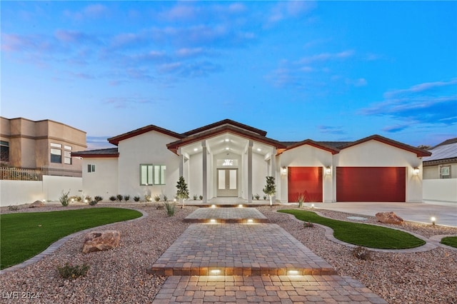 view of front of house featuring a garage