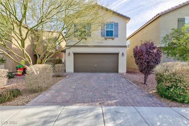 view of front of house featuring a garage