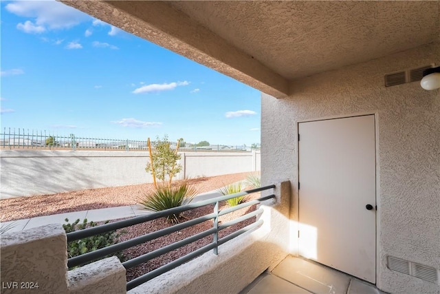 view of balcony