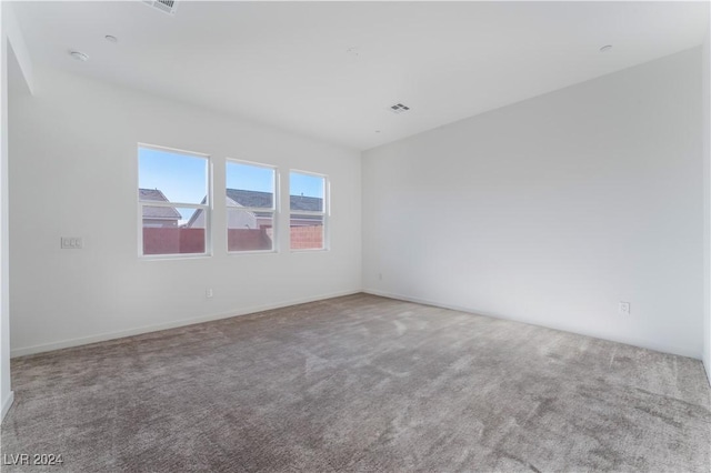 view of carpeted empty room