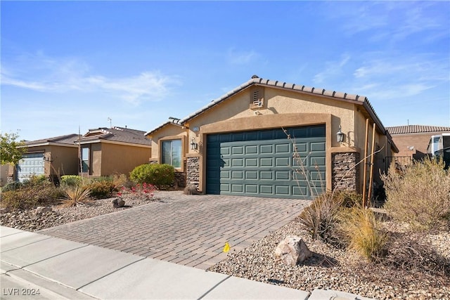 view of front of home featuring a garage