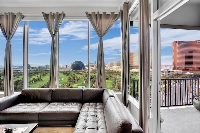 view of sunroom / solarium