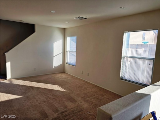 view of carpeted empty room