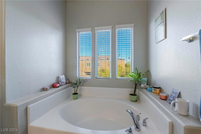 bathroom with a bathing tub