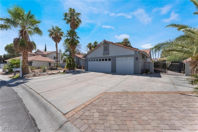 view of front of house featuring a garage