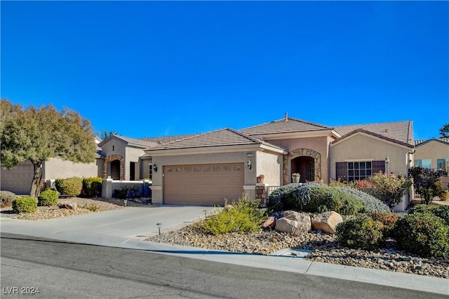 view of front of house featuring a garage