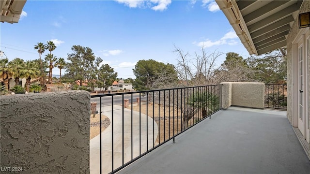 view of balcony