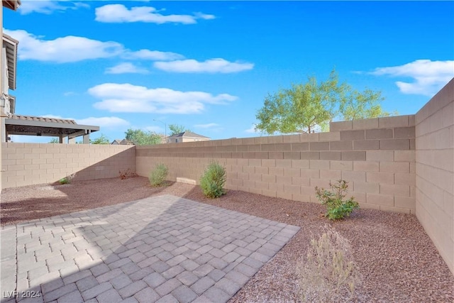 view of patio / terrace with a fenced backyard