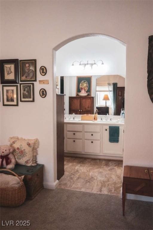 bathroom with vanity