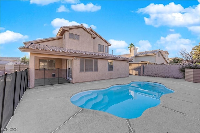 view of pool with a patio area