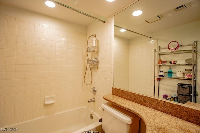 1701 E Katie Ave Unit 72, Las Vegas, NV 89119 - bathroom with shower / tub combination and recessed lighting