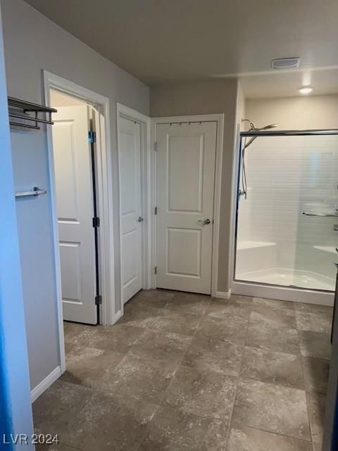 bathroom with walk in shower