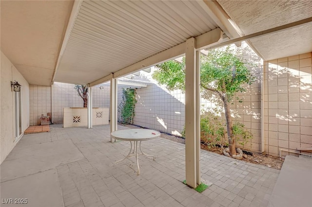 view of patio / terrace with a pergola