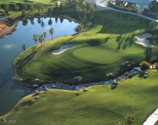 view of property's community with a water view