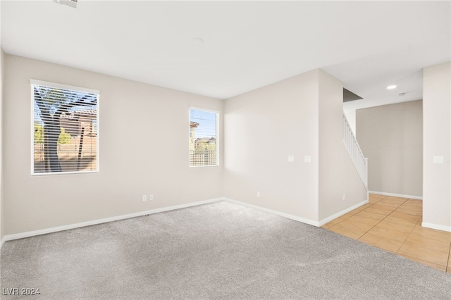 view of tiled spare room