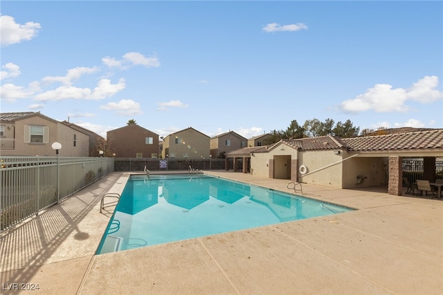 view of pool with a patio