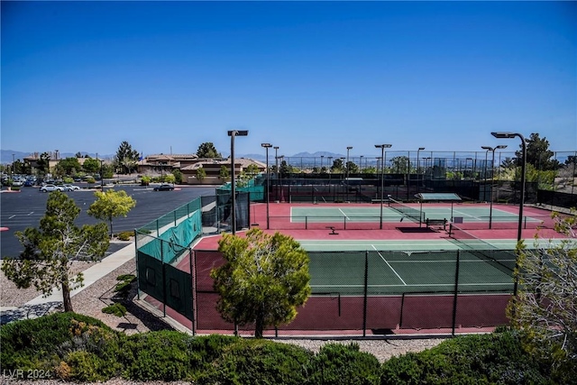 view of tennis court