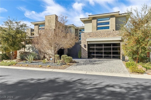 view of front of house featuring a garage