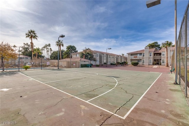 view of basketball court